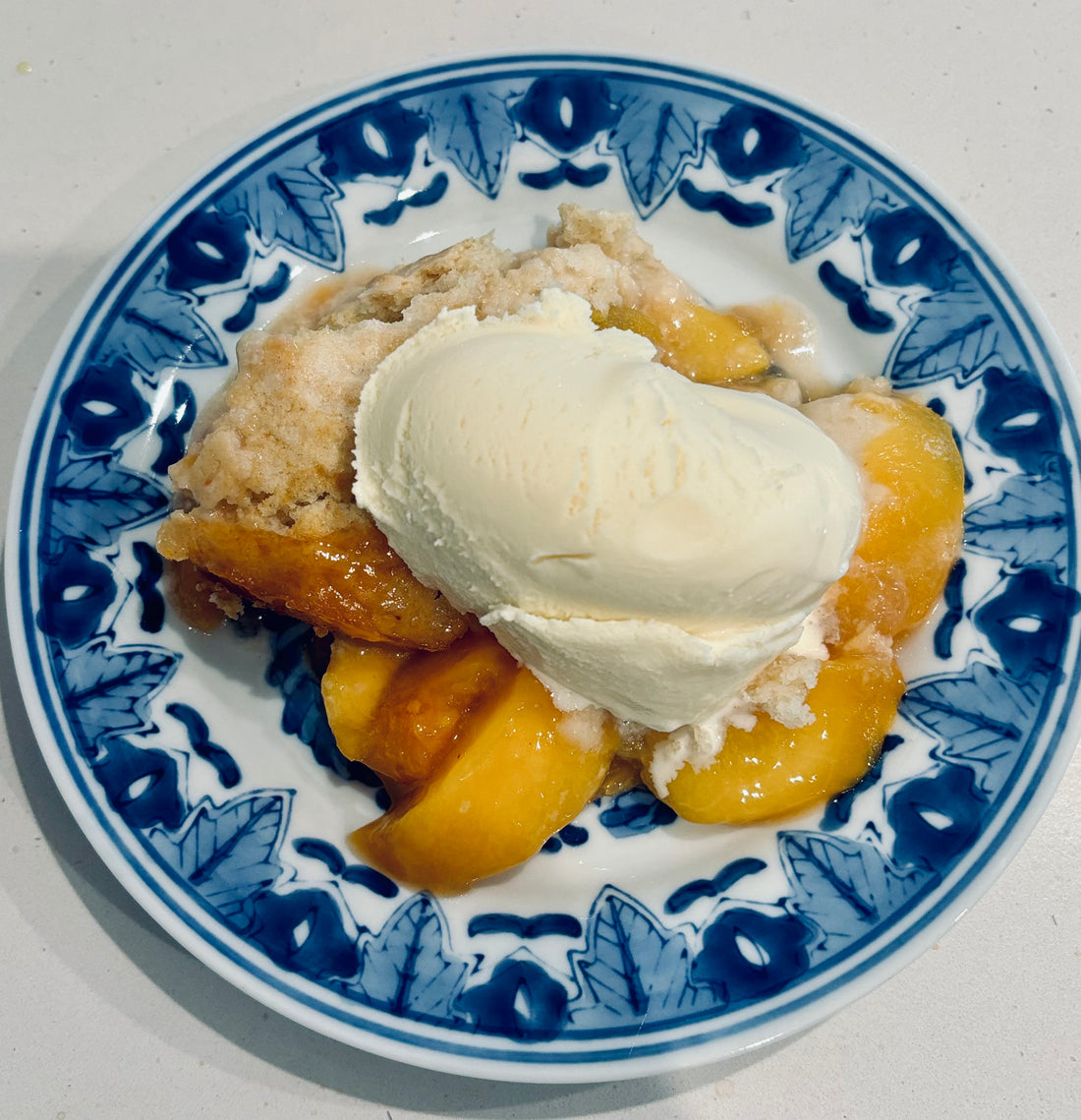 Honey Bourbon Peach Cobbler Recipe